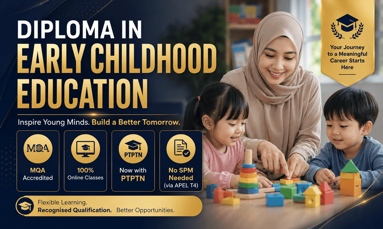 diploma early childhood education odl ptptn