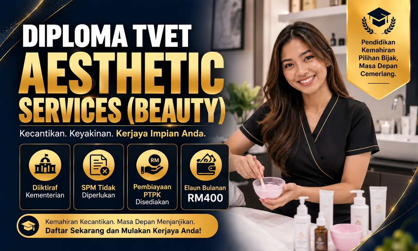diploma kemahiran tvet aesthetic services beauty (4)