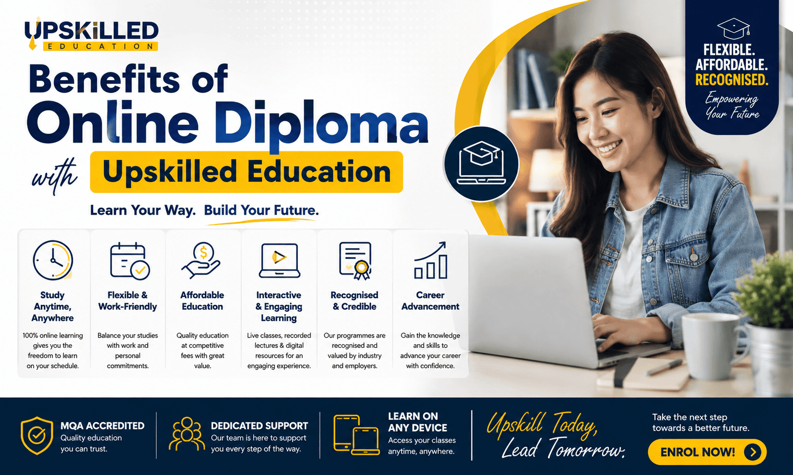 online diploma with upskilled education