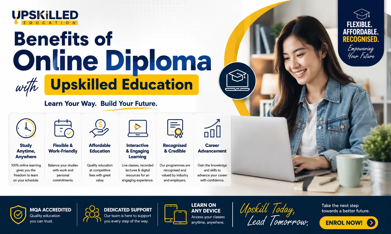 online diploma with upskilled education